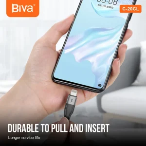 کابلTYPE-C به لایتنینگ بیوا مدل C-20CL طول 2 متر