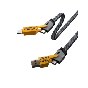 کابل شارژر کنفی چهار کاره POWER MAX 4IN1 1.2M 65W